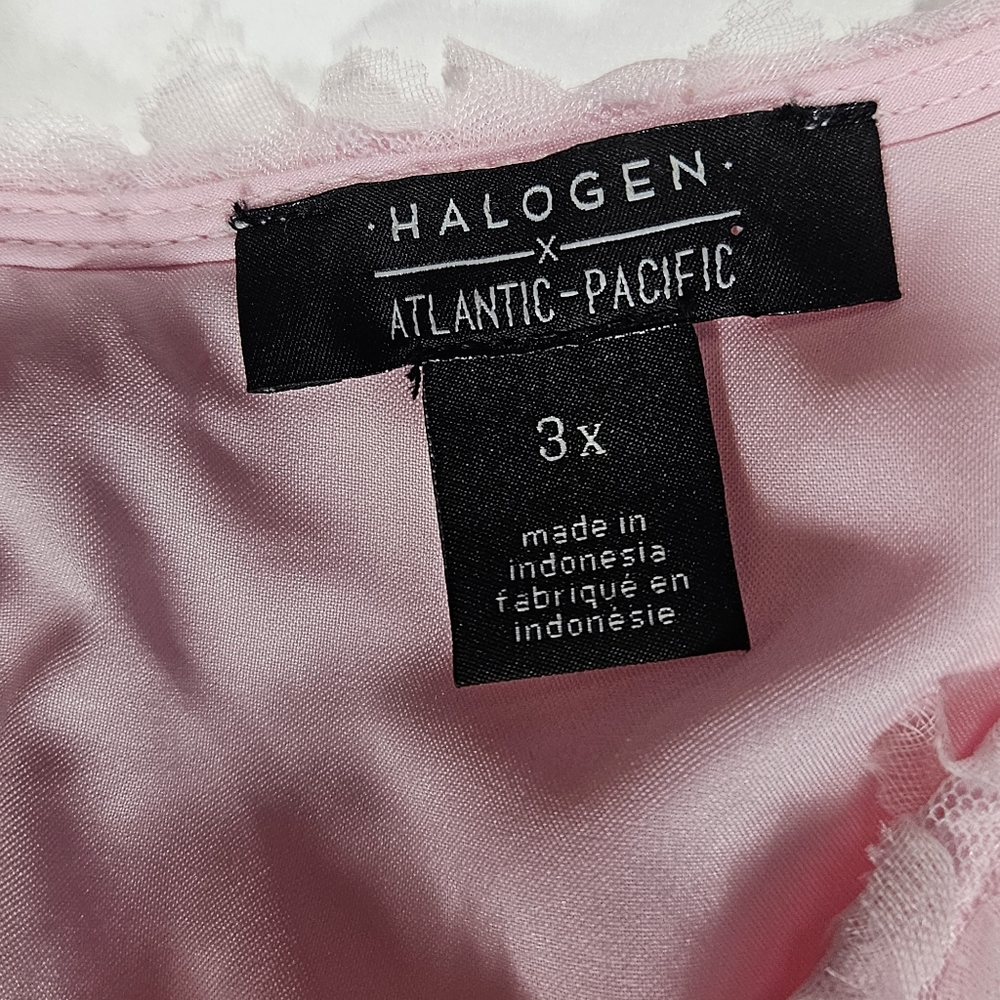 Halogen X Atlantic-Pacific Floret Pink Ballerina Midi Dress Size 3X Blair Eadie - Picture 13 of 16